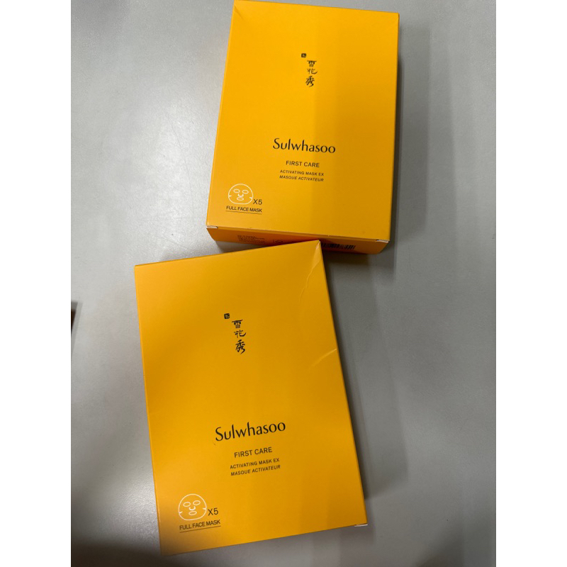 新包裝 韓國 Sulwhasoo 雪花秀 潤燥精華面膜 潤燥面膜 雪花秀面膜一盒  23g *5片
