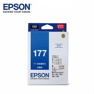 EPSON 177MP四色(C13T177650)原廠超值量販包墨水匣(四色)