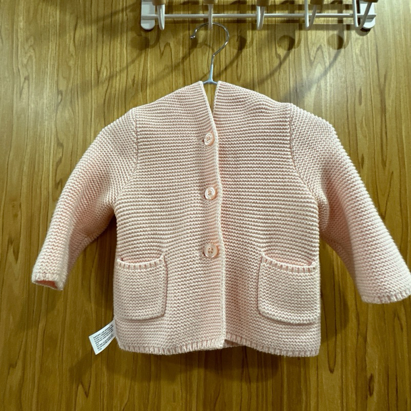 ♻️（二手）GAP 熊寶寶 女寶粉色針織外套 6-12個月