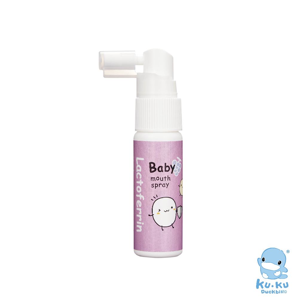 酷咕鴨 寶寶乳鐵蛋白潔牙噴霧20ml-葡萄口味
