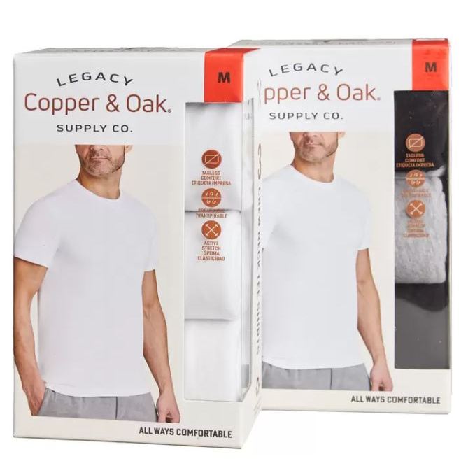 【goose鵝妹莉卡】Copper &amp; Oak 男圓領短袖上衣三件組