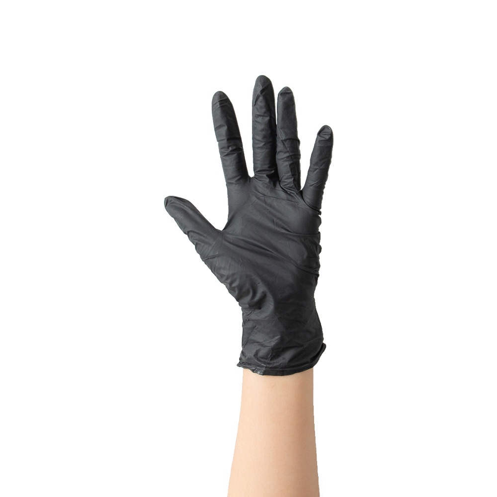 NBR手套 黑色NBR耐油手套 加厚款 防滑加強 指部止滑 無粉手套