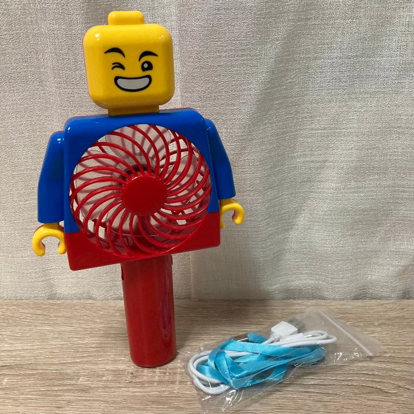 雪子本舖│韓國代購 LEGO 樂高積木人 手持風扇 USB掛繩電風扇 攜帶型電風扇 樂高USB風扇
