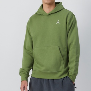Nike Jordan Essentials 男 綠色 休閒 袋鼠口袋 內刷毛 連帽 長袖 FJ7775-340