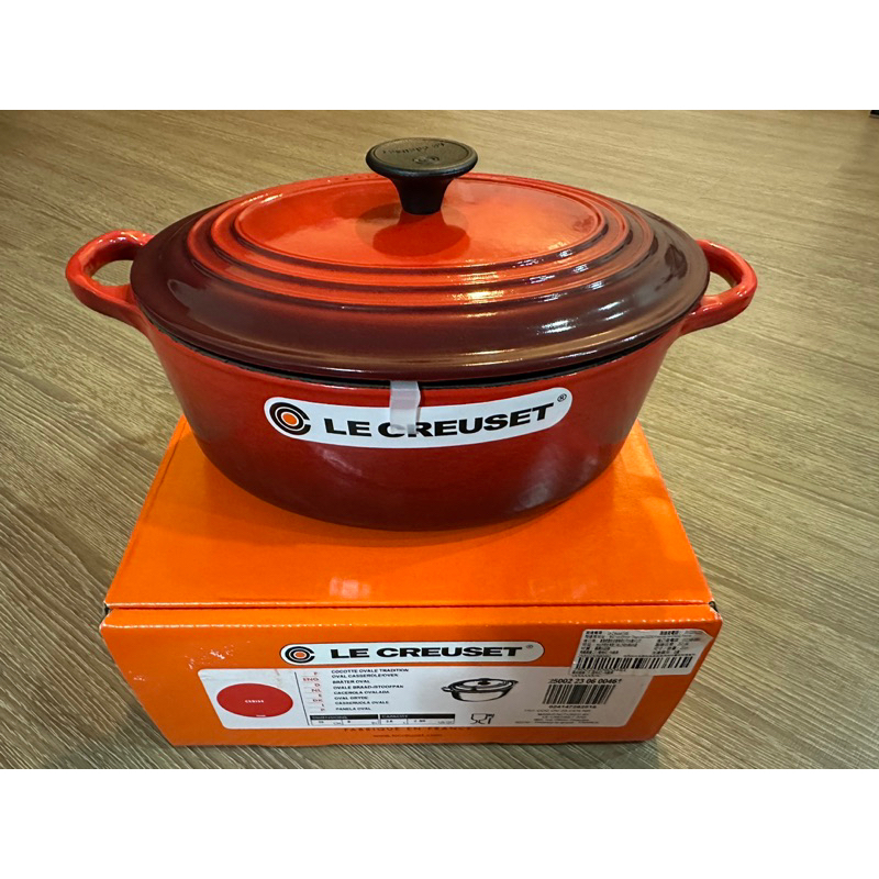 Le Creuset 琺瑯鑄鐵鍋橢圓鍋23cm 櫻桃紅