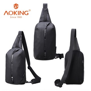 AOKING｜雅仕都會單肩包-貴族黑/天空灰BAG-022-SY95070