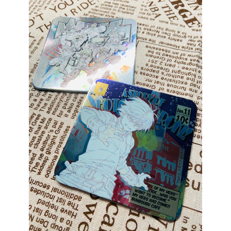 日版 我的英雄學院 杯墊 紙杯墊 厚杯墊 收藏卡爆豪勝己 綠谷出久  轟焦凍 波動 天喰環 麗日