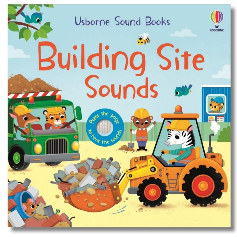 【現貨】Building Site Sounds Usborne 有聲書 音效書｜Wah Books 英文繪本 親子共讀