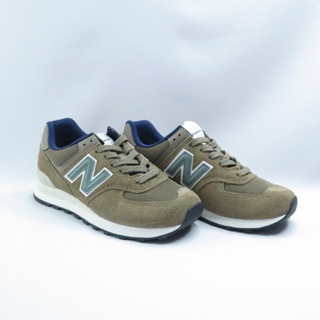 New Balance 574 男女休閒鞋 U574SBB 復古 麂皮 D楦 棕x寶藍【isport愛運動】