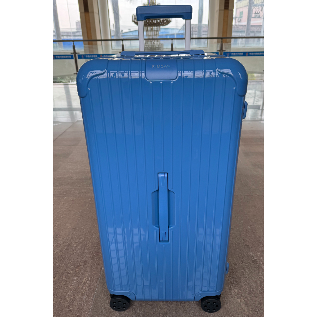 實物拍攝 現貨 99新 RIMOWA Essential Trunk Plus 33寸 湖水藍 行李箱 83280814