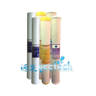 臺製20英吋小胖水塔過濾淨水器PP濾心+食品級NSF認證樹脂原料濾心+活性碳濾心