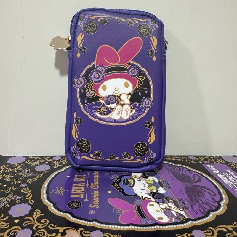 ANNA SUI x 三麗鷗 聯名萬用皮革收納包 美樂蒂款