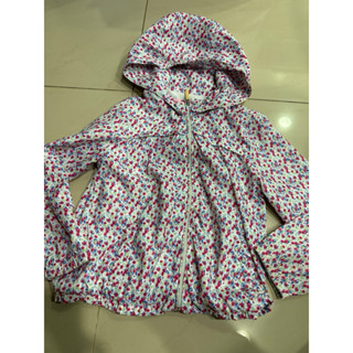 Zara 女童裝 碎花滿版連帽風衣外套 size 122cm 6-7 二手
