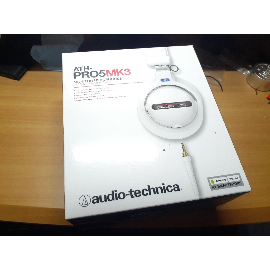 Audio Technica 鐵三角  耳機有線 專業錄音監聽耳機 ATH-PRO5 MK3 二手