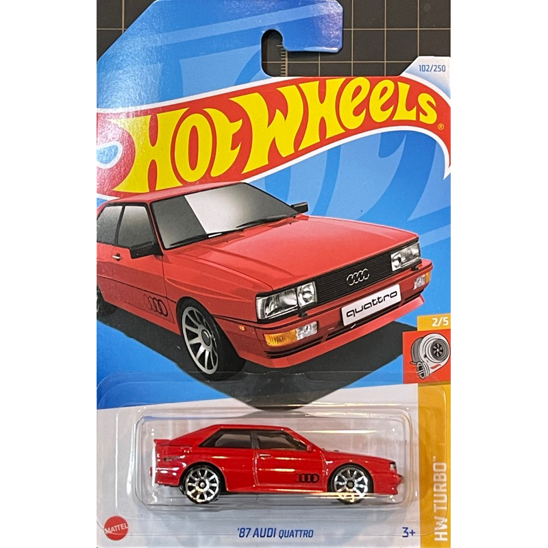 風火輪 Hot Wheels 24D 24E 奧迪 1987 ‘87 AUDI QUATTRO 轎跑車