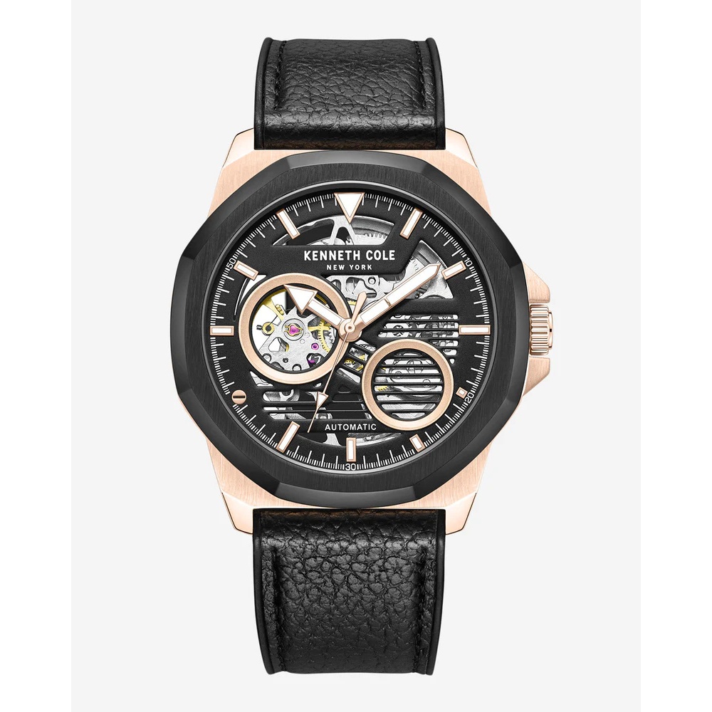 Kenneth Cole ❘美國紐約品牌 鏤空機械不銹鋼腕錶-KCWGR0013603