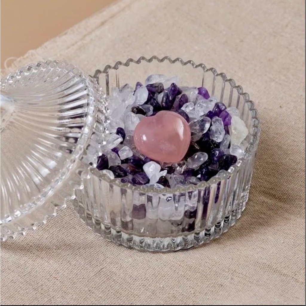 🎏YCY🎏 玻璃器皿系列 蒙古包 水晶玻璃糖果罐 儲物罐 珠寶盒 化裝盒