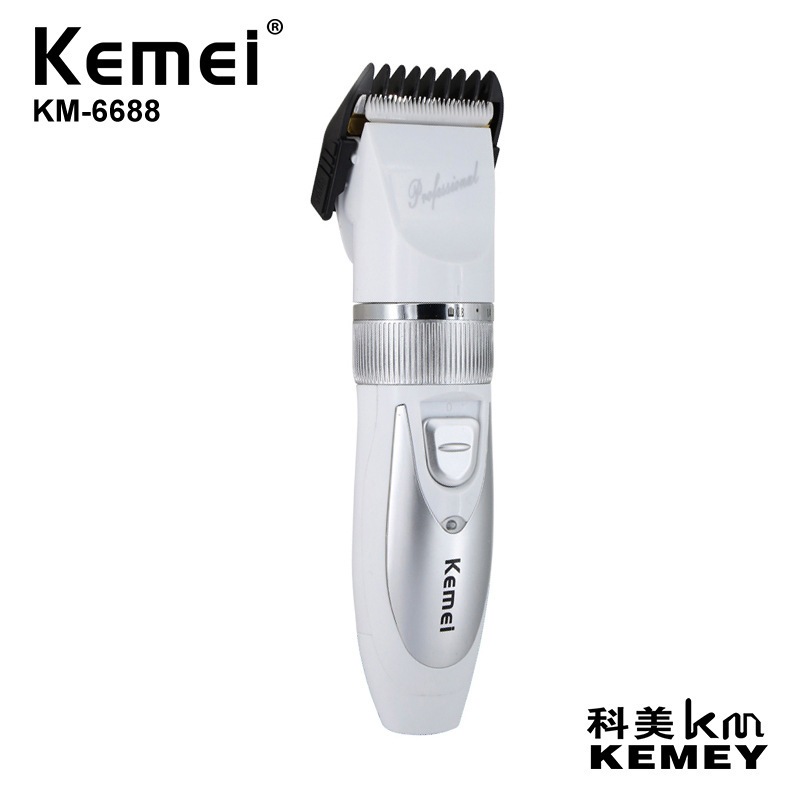 台灣現貨 Kemei 科美 KM-6688 陶瓷刀頭電動理髮器 (國際電壓/充插兩用)