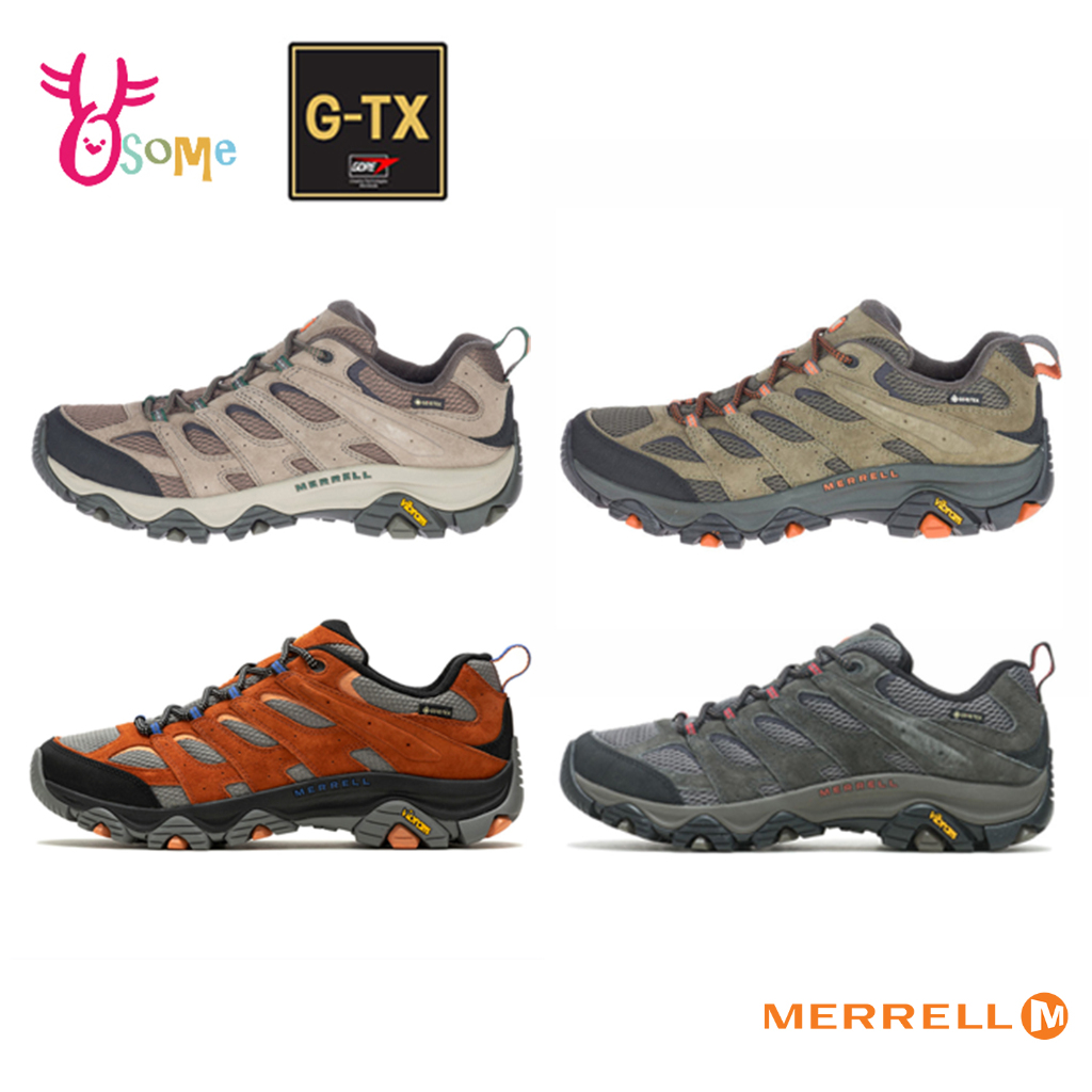 MERRELL登山鞋 男鞋 MOAB 3 GTX 防水止滑黃金大底 登山健走鞋 多功能越野運動鞋 寬楦 I8318 奧森