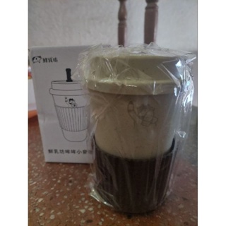 鮮乳坊哞哞小麥咖啡杯480ml
