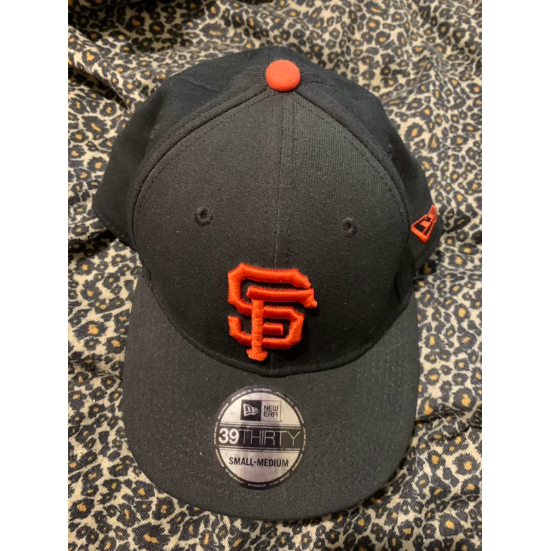 絕版 二手 古著 早期 39 New Era  Mlb SF 舊金山 巨人 Giants全封 老帽 棒球帽s~m 約57