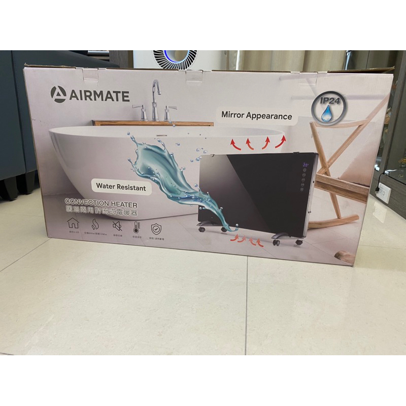 [全新現貨免運］AIRMATE艾美特 居浴兩用對流式電暖器HC12102R