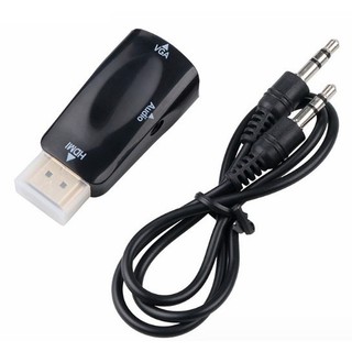 ★工具人★迷你HDMI轉VGA+3.5MM 音源線 轉接頭 通用電腦 Display port DP 1080P 4K