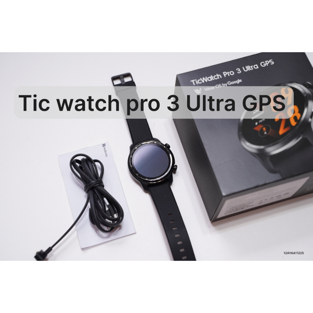 蝦幣九折【兔二手】Ticwatch Pro3 Ultra｜螢幕無刮痕｜Wear OS 3.5 GPS智慧手錶 pro 3