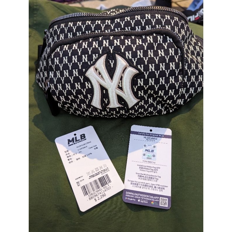 MLB Monogram 紐約洋基 New York Yankees老花腰包 側背包 全新 台灣公司貨