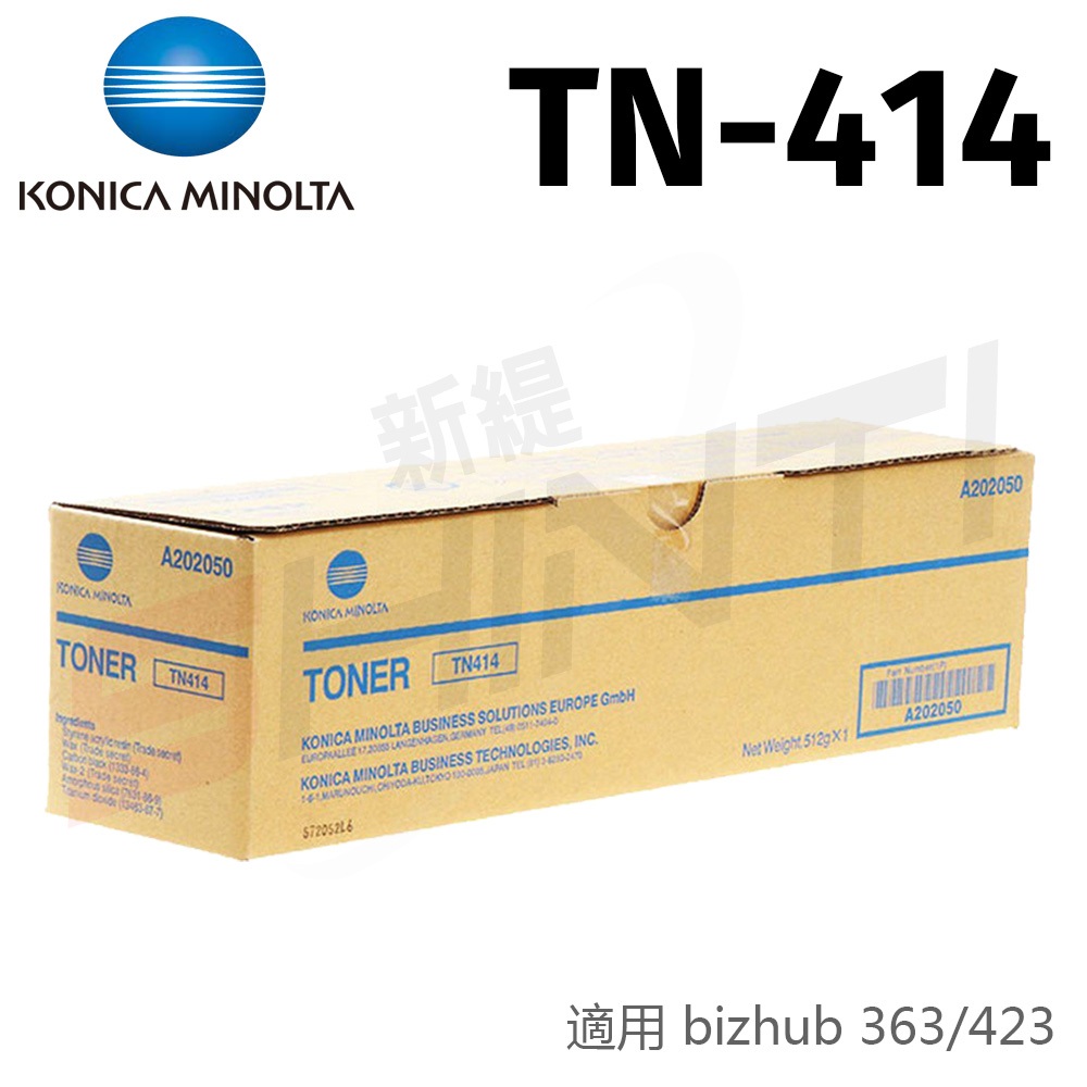 【原廠公司貨】KONICA MINOLTA TN-414 原廠影印機碳粉(適用 bizhub 363/423)