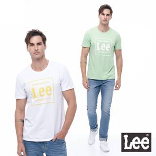 Lee 撞色方框大logo短袖T恤 男 Modern LL200131 亮綠66Y 黑K11 白K14