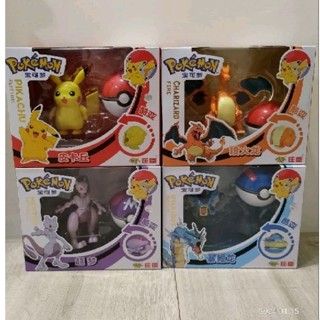 Pokemon 寶可夢 寶可夢變形系列 皮卡丘 超夢 暴鯉龍 噴火龍 變形球 伊布