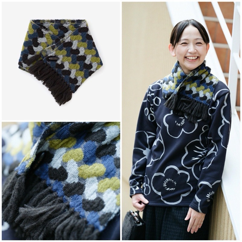 【現貨】小亮子日本代購 SOUSOU×MOONBAT草編領巾 圍巾（秋冬限定）