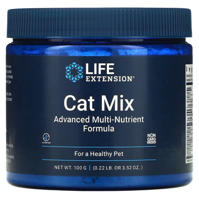 【現貨美國原裝】Life Extension Cat Mix 貓用綜合維他命 貓B群  貓咪保健食品 牛磺酸 益生菌