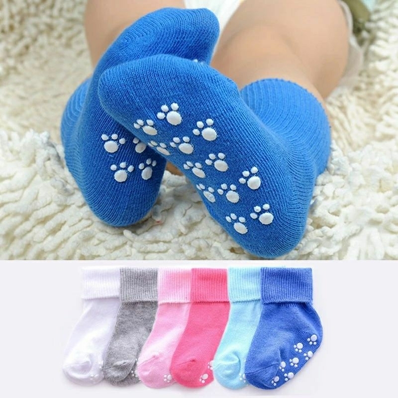 嬰兒防滑襪子 兒童學走路地板襪 寶寶止滑短襪 幼兒保暖襪 女童襪子