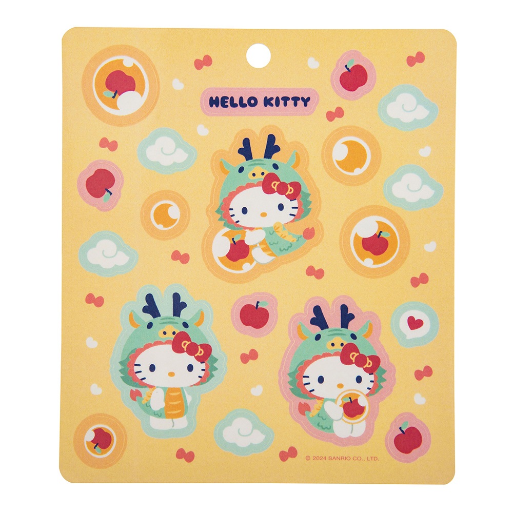 Sanrio 三麗鷗 HELLO KITTY 龍年系列 造型裝飾貼紙 RD01002