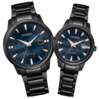 聊聊甜甜價｜CITIZEN 星辰 銀河 光動能情侶手錶 對錶 BM7595-89L+EW2595-81L 情人節禮物