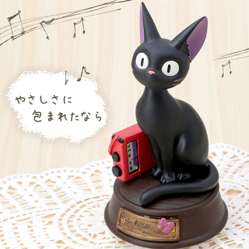 吉卜力 日本正品 經典 陶瓷 音樂鈴 宮崎駿 魔女宅急便 黑貓吉吉收音機 黑貓吉吉 音樂盒 卡通音樂盒 收藏
