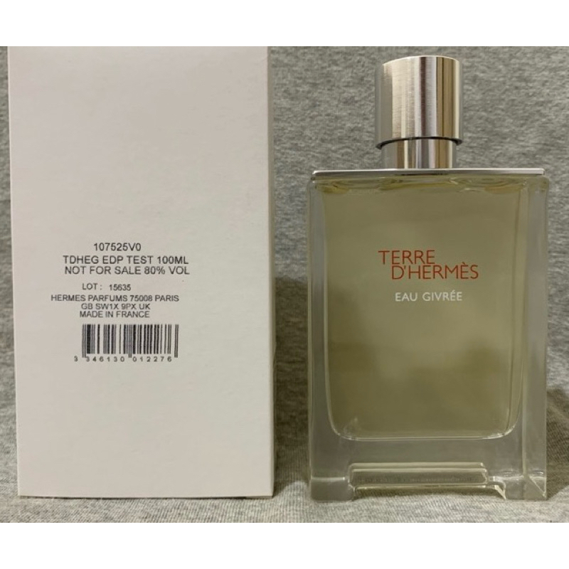 Hermes Terre d‘Hermes Eau Givree 愛馬仕大地冷冽之水男性淡香精100ml/tester