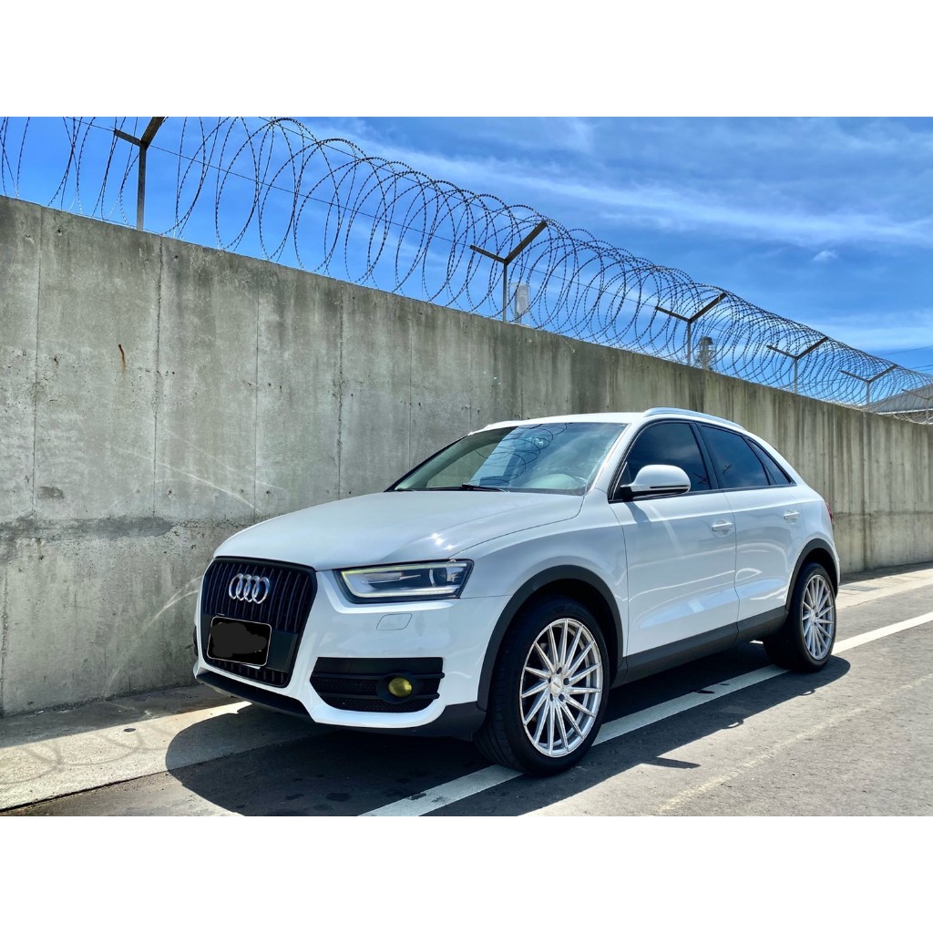 2014 Audi Q3 30TFSI1.4 白#強力過件9 #強力過件99%、#可全額貸、#超額貸、#車換車結清