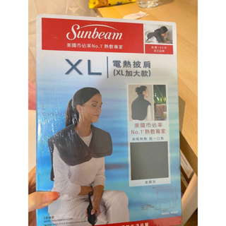 ［全新］美國 Sunbeam 電熱披肩 XL加大款 氣質灰