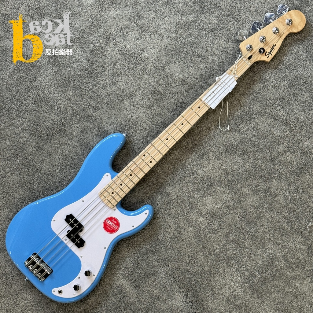 【反拍樂器】Squier Sonic P Bass Maple California Blue 貝斯 加州藍 免運