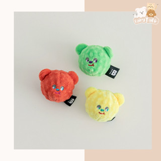 萌尾巴| 韓國 Bite Me 彈彈熊 寵物玩具 造型玩具 寵物紓壓 發聲玩具 耐咬玩具 狗狗耐咬球- (3入)