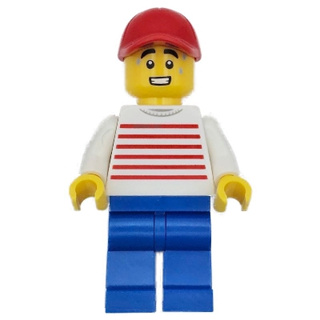 [全新原裝未組人偶] 樂高 Lego 40681 復古餐車 小販 老闆 攤販 條紋 威力 流汗 熱狗 小吃