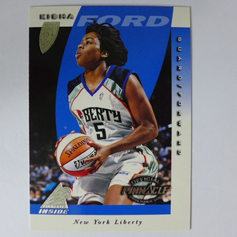 ~Kisha Ford~WNBA球星/基沙·福特 1997年PINNACLE RC.女子NBA新人籃球卡