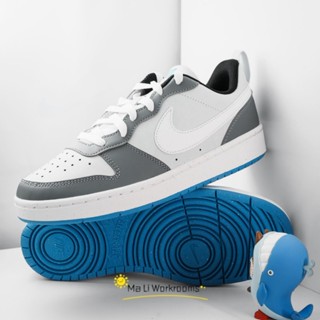 NIKE COURT BOROUGH GS 灰白藍 白勾 板鞋 休閒 運動 男女鞋 DV5456-019
