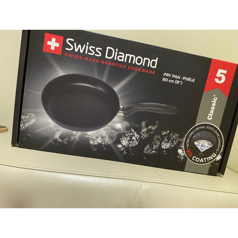 Swiss Diamond 全新 瑞仕鑽石圓煎盤 20cm（無蓋）