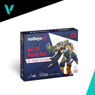 Vallejo 科幻模型塗色套組 12色+1入模型 貨號AV72313