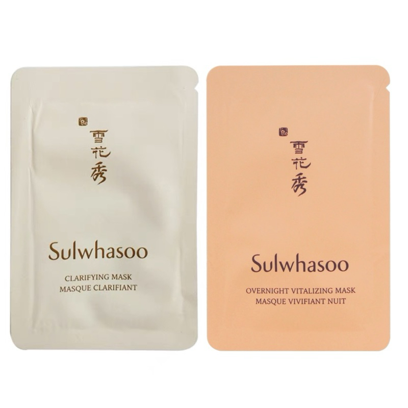 韓國 Sulwhasoo 雪花秀 雨潤夜間修復睡眠面膜 山茶根極潤修護面膜 雪花秀玉容撕拉面膜