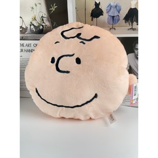 查理布朗抱枕 查理頭型抱枕 查理造型枕頭 Charlie Brown 舒適 柔軟 約40cm 【娃特美樂】 枕頭 抱枕